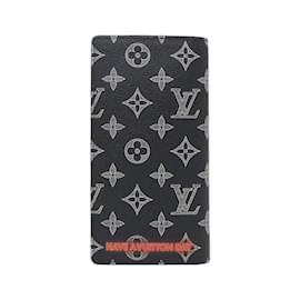 Louis Vuitton-Louis Vuitton Monogram Ink Portefeuille Brazza Wallet-Red,Blue,Coral,Monogram