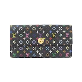 Louis Vuitton-Louis Vuitton Multicolor Portefeuille Sarah M93747 Wallet-Black,Red,Multiple colors