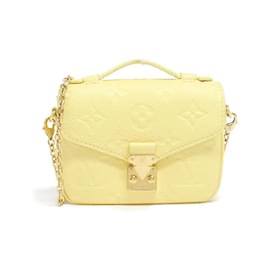 Louis Vuitton-Louis Vuitton Monogram Empreinte Micro Metis Shoulder Bag-Yellow