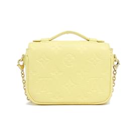 Louis Vuitton-Louis Vuitton Monogram Empreinte Micro Metis Shoulder Bag-Yellow