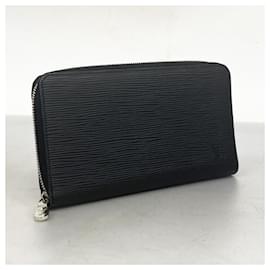 Louis Vuitton-Louis Vuitton Long Wallet Epi Zippy Organizer NM M62643 Noir-Black