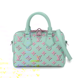 Louis Vuitton-Louis Vuitton Monogram Speedy Bandouliere 20 Shoulder Bag-Light blue