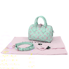 Louis Vuitton-Louis Vuitton Monogram Speedy Bandouliere 20 Shoulder Bag-Light blue