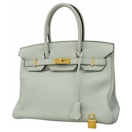Hermès-Hermes Birkin 30 Handbag in Blue Pale-Other