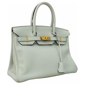 Hermès-Hermes Birkin 30 Handbag in Blue Pale-Other