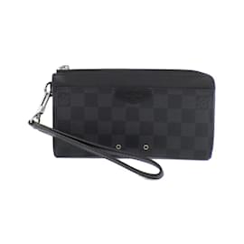 Louis Vuitton-Louis Vuitton Damier Graphite Zippy Dragonne Wallet-Damier ebene
