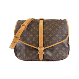Louis Vuitton-Louis Vuitton Monogram Saumur 35cm Shoulder Bag-Brown,Monogram