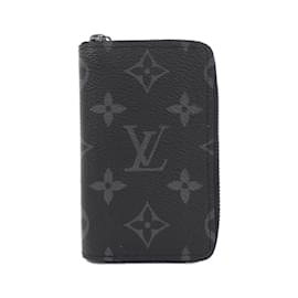 Louis Vuitton-Louis Vuitton Monogram Eclipse Zippy Coin Purse-Black,Monogram