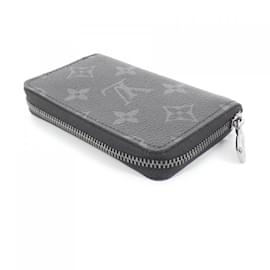 Louis Vuitton-Louis Vuitton Monogram Eclipse Zippy Coin Purse-Black,Monogram