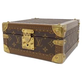 Louis Vuitton-Louis Vuitton Monogram Coffret Jewelry Case-Brown,Fuschia