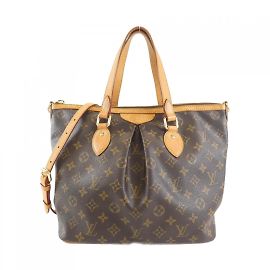 Bolso Louis Vuitton Monogram Palermo PM M40145 Castaño Monograma