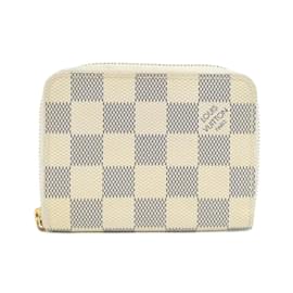 Louis Vuitton-Louis Vuitton Damier Azur Zippy Coin Purse-Blue,Other