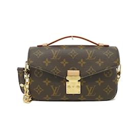 Louis Vuitton-Louis Vuitton Monogram Pochette Metis EW M46279 Shoulder Bag-Brown,Monogram