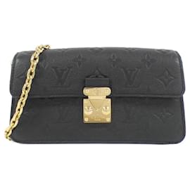 Louis Vuitton-Louis Vuitton Monogram Empreinte Wallet on Chain Metis Shoulder Bag-Black,Monogram