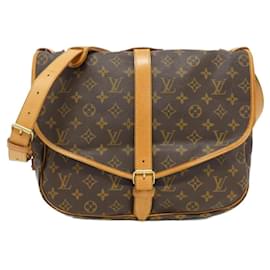 Louis Vuitton-Louis Vuitton Monogram Saumur 35cm Shoulder Bag-Brown,Monogram