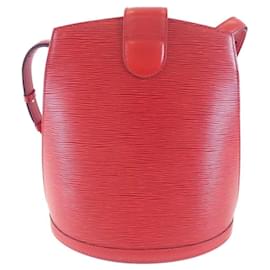 Louis Vuitton-Louis Vuitton Epi Cluny M52257 Shoulder Bag-Red