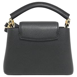 Louis Vuitton-Louis Vuitton Capucines MINI M56071 Handbag-Black