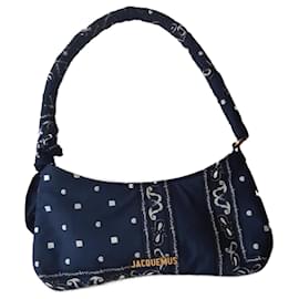 Jacquemus-Le Bisou Bandana Jacquemus - Navy Paisley - Blue-Blue