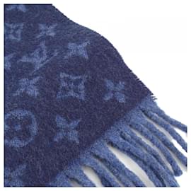Louis Vuitton-Louis Vuitton Cashmere Shawl-Navy blue