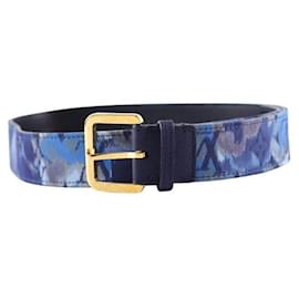 Louis Vuitton-Ceinture en cuir-Bleu