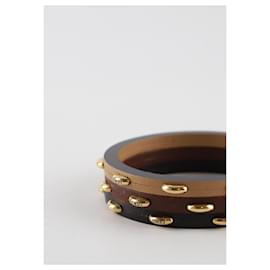 Fendi-Leather bracelet-Brown