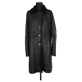 Gerard Darel-Leather coat-Black