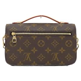 Louis Vuitton-Louis Vuitton Monogram Pochette Metis EW Shoulder Bag-Brown