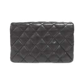 Chanel-Chanel AS3393 Dark Brown Lambskin Shoulder Bag-Dark brown