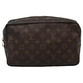 Louis Vuitton-LOUIS VUITTON Monogram Trousse Toilette 28 Clutch Bag M47522 LV Auth ti2706-Monogram