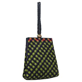 Autre Marque-BOTTEGA VENETA INTRECCIATO Hand Bag Satin Multicolor Auth 110470-Multiple colors