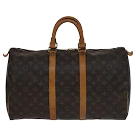 Louis Vuitton-LOUIS VUITTON Monogram Keepall 45 Boston Bag M41428 LV Auth yk17156-Monogram