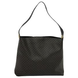 Céline Borsa a tracolla CELINE Macadam Canvas PVC Pelle Nero Oro Aut mr1013 Nero D'oro