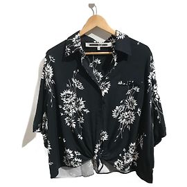 ALEXANDER MCQUEEN Top T.Internazionale L Viscosa Nero