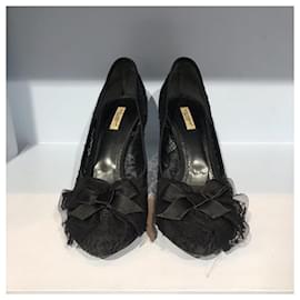Dolce & Gabbana-DOLCE & GABBANA Heels T.EU 40 Cloth-Black