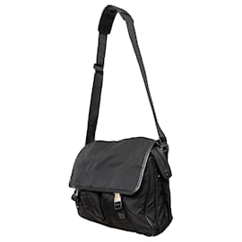 Prada-Prada Nylon Messenger Bag-Black