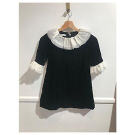 DIOR Kleider T.FR 8 Jahre - bis zu 128cm Samt Schwarz