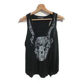 ALEXANDER MCQUEEN Top T.International M Cotone Nero