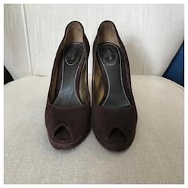 Prada-PRADA Heels T.EU 36.5 Suede-Brown