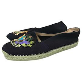 Christian Louboutin-CHRISTIAN LOUBOUTIN Espadrilles T.EU 38 Cloth-Bleu Marine