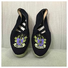 Christian Louboutin-CHRISTIAN LOUBOUTIN Espadrilles T.EU 38 Cloth-Navy blue