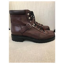 Hermès HERMES Ankle boots T.EU 40 Leather Brown