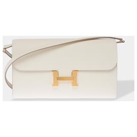 Hermès-HERMES Constance Bag in Beige Leather - 102484-Beige