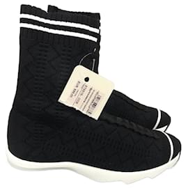 Fendi-FENDI Trainers T.EU 35 Cloth-Black