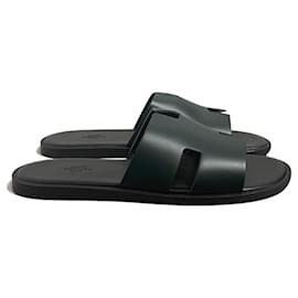 Hermès-HERMES Sandals T.EU 42.5 Leather-Green
