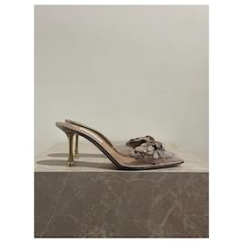 Aquazzura-AQUAZZURA Sandals T.EU 40 Plastic-Golden