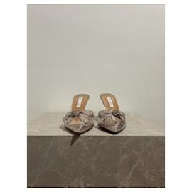 Aquazzura-AQUAZZURA Sandals T.EU 40 Plastic-Golden
