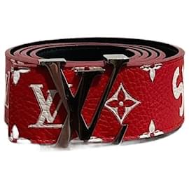 Louis Vuitton-LOUIS VUITTON Belts T.cm 100 Leather-Red