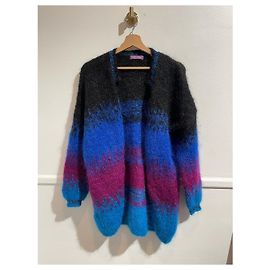 Autre Marque ROSA CARMINE Strickwaren T.International M Wolle Blau