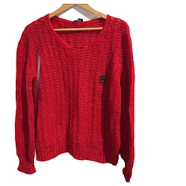 ERMANNO SCERVINO Strick T.IT 40 Wolle Rot
