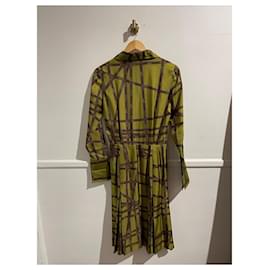 Hermès-HERMES Dresses T.International S Silk-Green